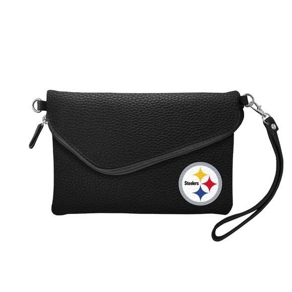 NFL Pittsburgh Steelers Fold Over Crossbody Purse - Picture 1 of 2